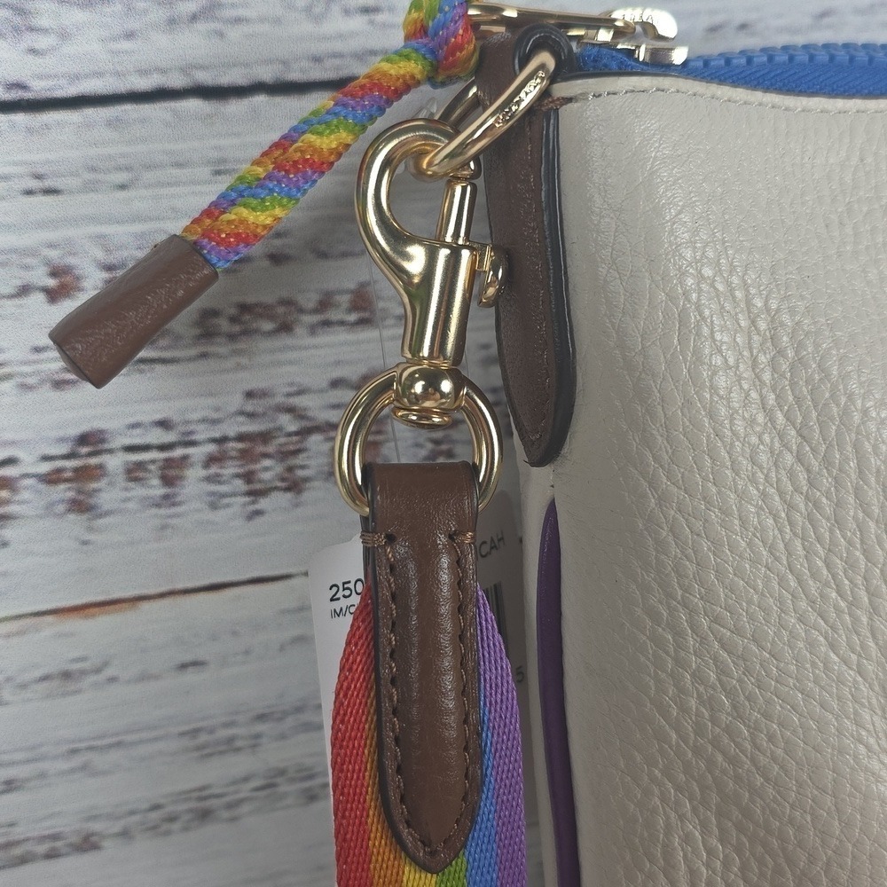 COACH BAG #2505 RAINBOW XBODY SHOULDER HORSE CARRIAGE LEATHER JES SLIM NWT‎ - Picture 6 of 15